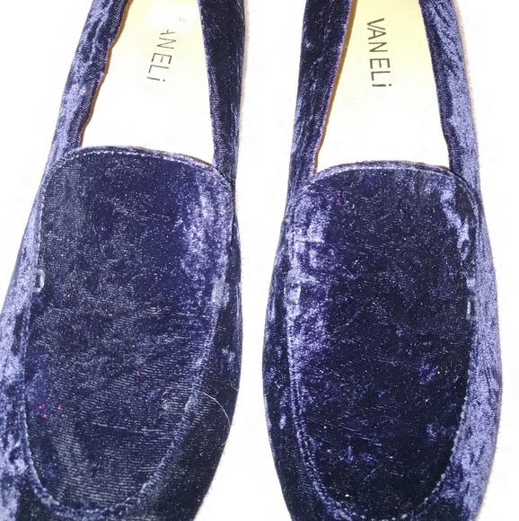 Vaneli Shoes - Vaneli Blue velvet loafer flats NWT size 7.5